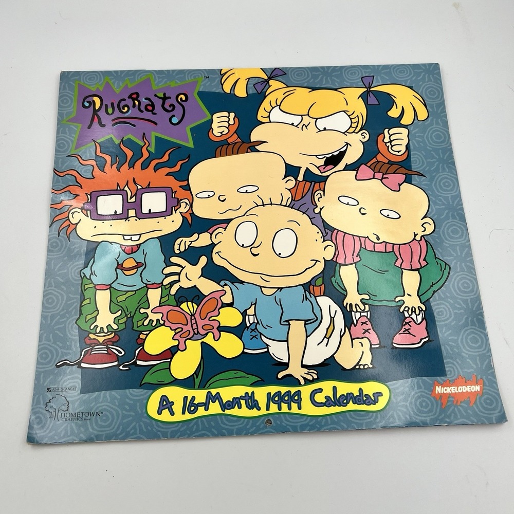 Vintage 1999 Y2K Nickelodeon Rugrats 16-Month Wall Calendar Nickelodeon Unused